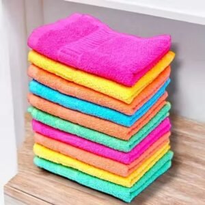 fancy cotton kitchen napkins & hand towels – pack of 8 (soft, absorbent & multicolor)