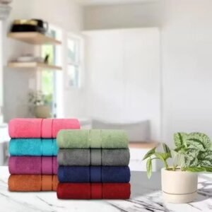 trendy cotton hand & face towels – pack of 6 (soft striped, unisex)